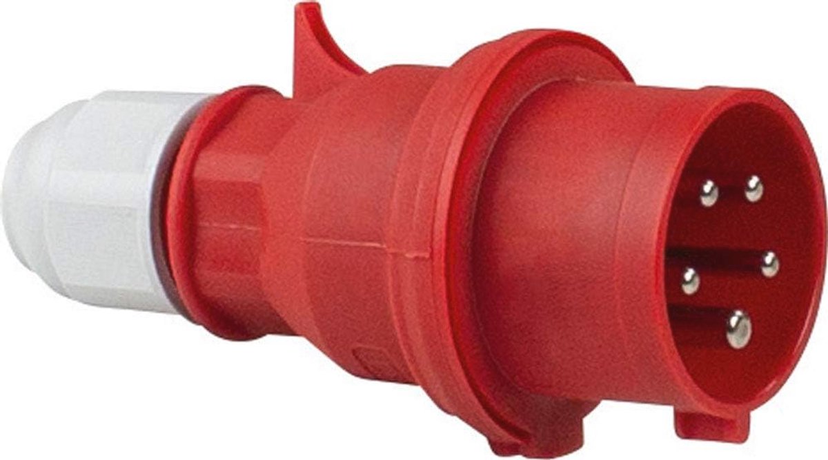 CEE-Stecker 400V/16A met Schroefverbinding - Rood