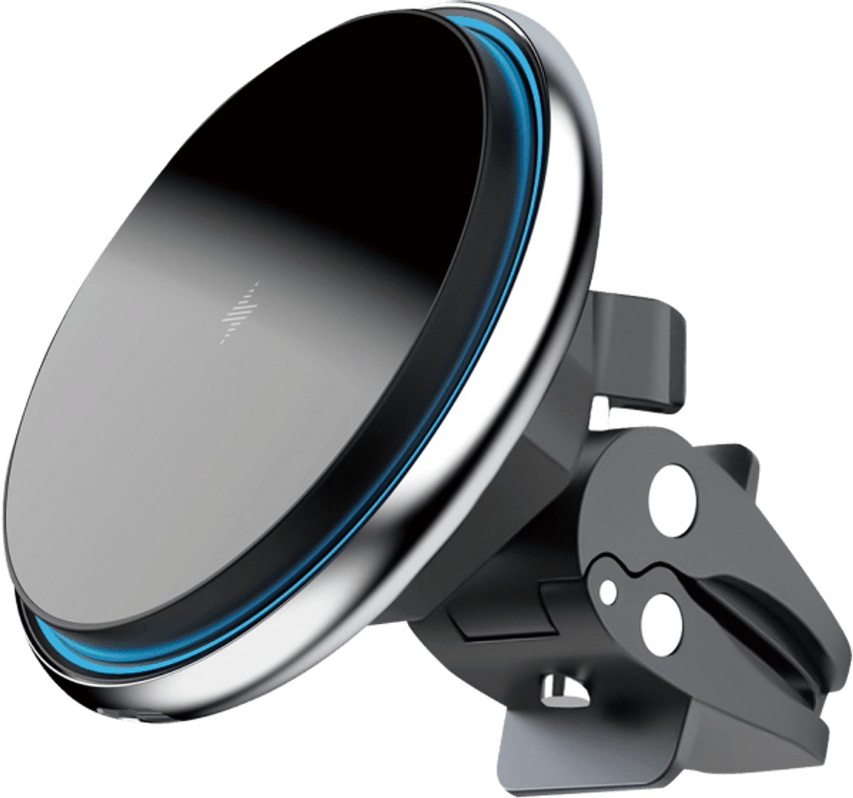 Proove Magic Circle Draadloze Telefoonhouder met Magnetische Ring – 15W – Auto Ventilatierooster Bevestiging – 360° Draaibaar – Geschikt voor Smartphones 4.0-6.9 inch – Zwart