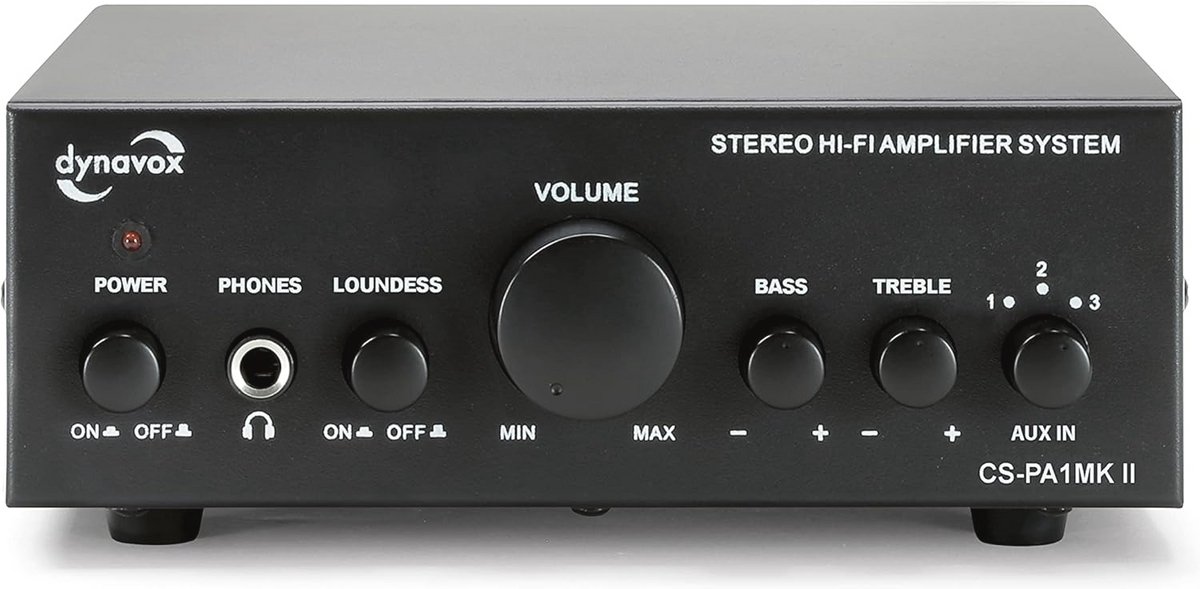 Mini Stereo Versterker met Geluidsregeling voor Bas en Hoge Tonen