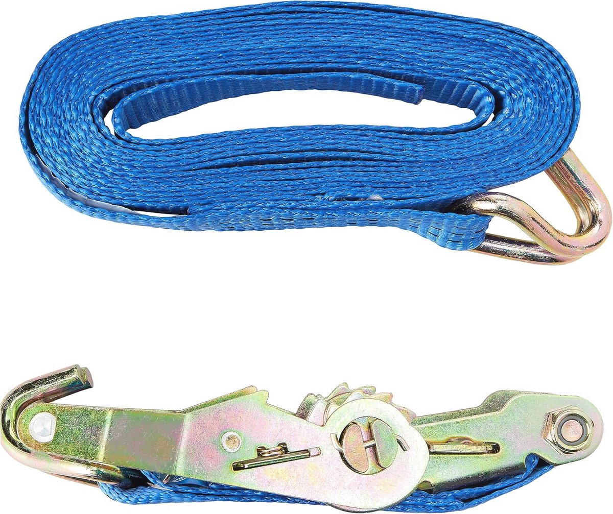 Ratelriem J-haak 6m x 38mm - Capaciteit 1000kg en 2000kg