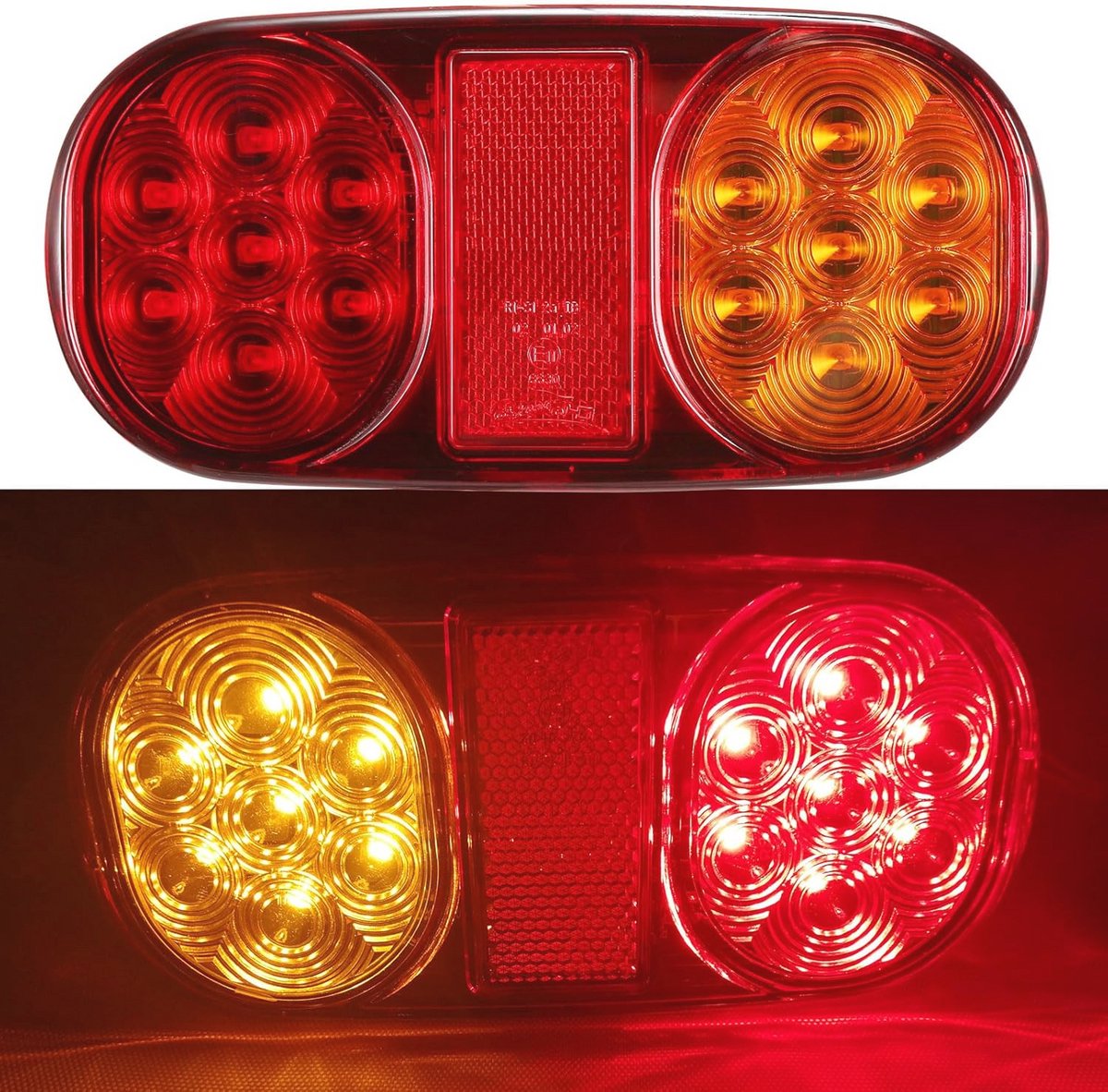 Led Achterlichten voor Aanhangers en Voertuigen - 2 Stuks, 12V, Waterdicht, 5 Functies