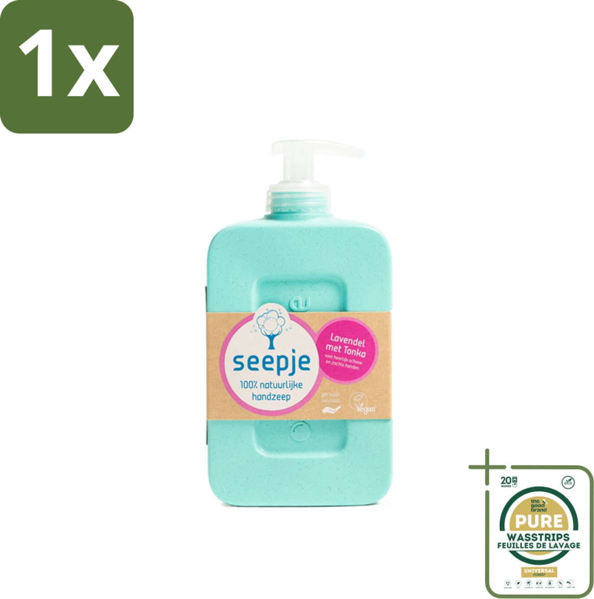 1 x Seepje - Handzeep - Zachte Geur - Lavendel met Tonka - 300 ml- Handzeep Lavendel Met Tonka - Natuurlijke Handzeep - Handverzorging - Zachte Geur - Vegan Handzeep
