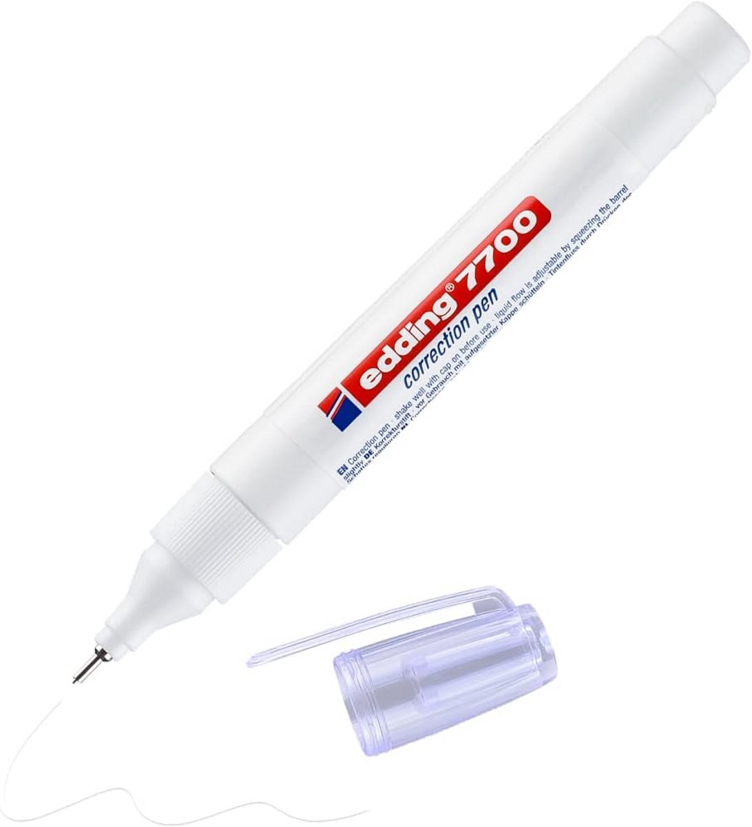 Correctiestift voor Handgeschreven en Gedrukte Teksten - 1 Pen met Metalen Punt 1-2 mm