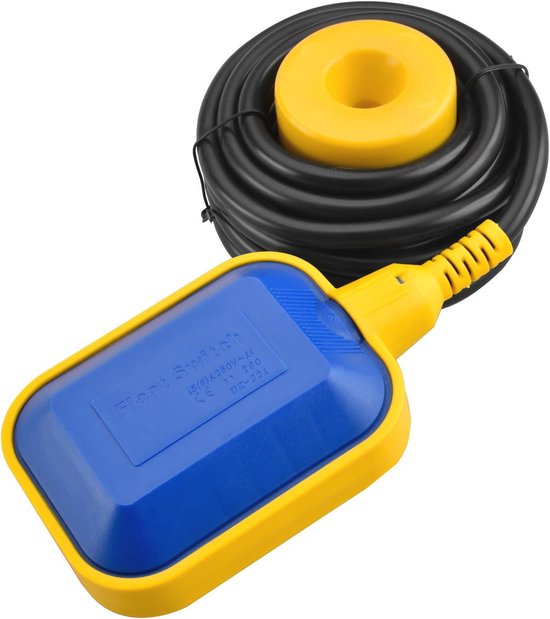 Vlotterschakelaar met 4 m kabel voor waterniveauregeling - ideaal voor