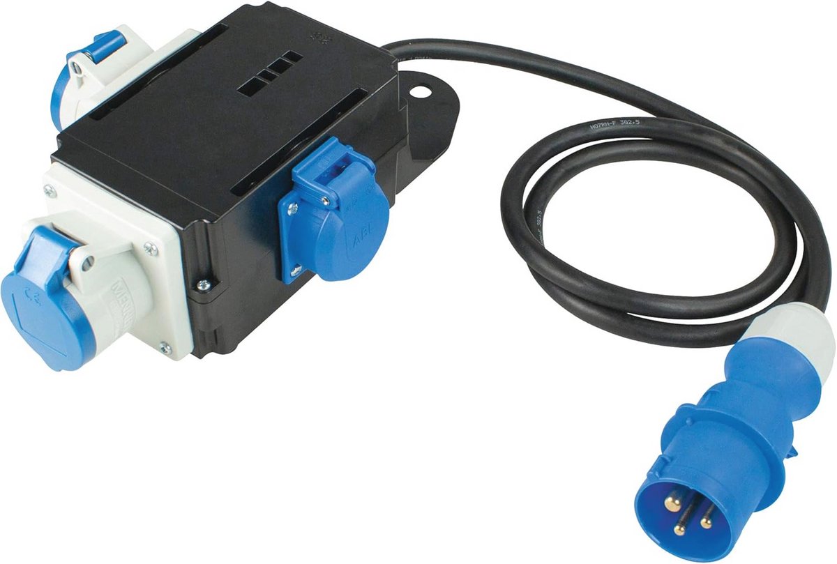 Mixo Ems-Stroomverdeler, IP44, 230V/16A, 1,5 meter Kabellengte | Stroom en Licht Oplossingen