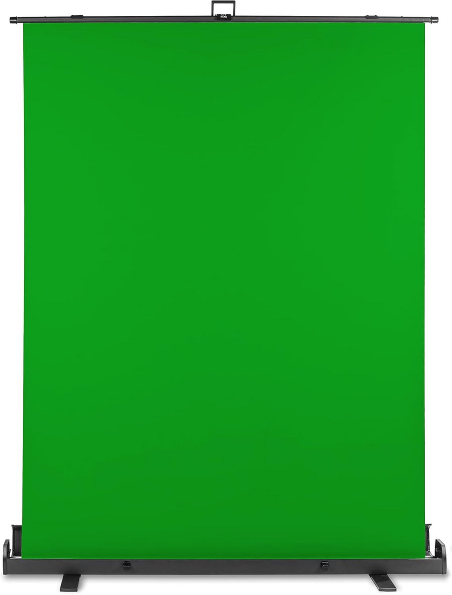 Oprolbare Fotografie Achtergrond Groen 155x200 voor Video Conferenties