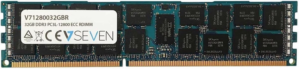 32GB DDR3 DIMM Geheugen - 1600MHz, 240pin, Registered ECC