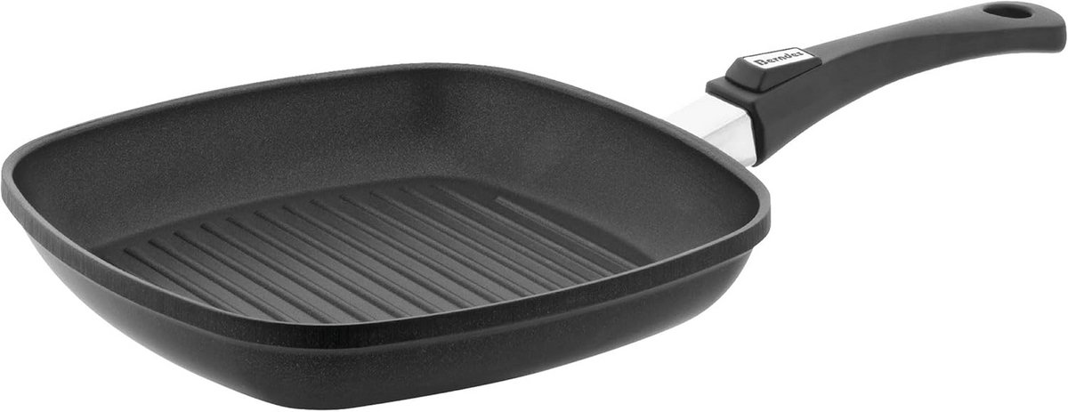 Inductie Grillpan van Gietaluminium - 30 cm - Zwart