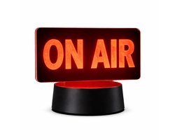 Qware - 3D LED Lamp - ON AIR - 16 kleuren & effecten - Acryl lamp - Touch control - Afstandsbediening