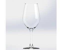 Set van 6 Elegante Kristallen Wijnglazen voor Rode en Witte Wijn