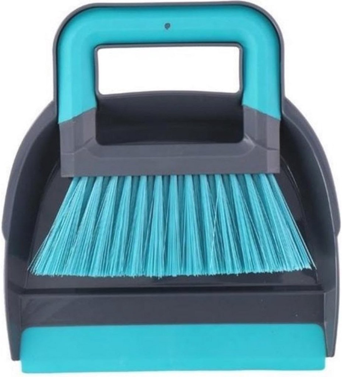 Mini Stoffer en Blik 19 x 21,5 cm - Blauw/Grijs