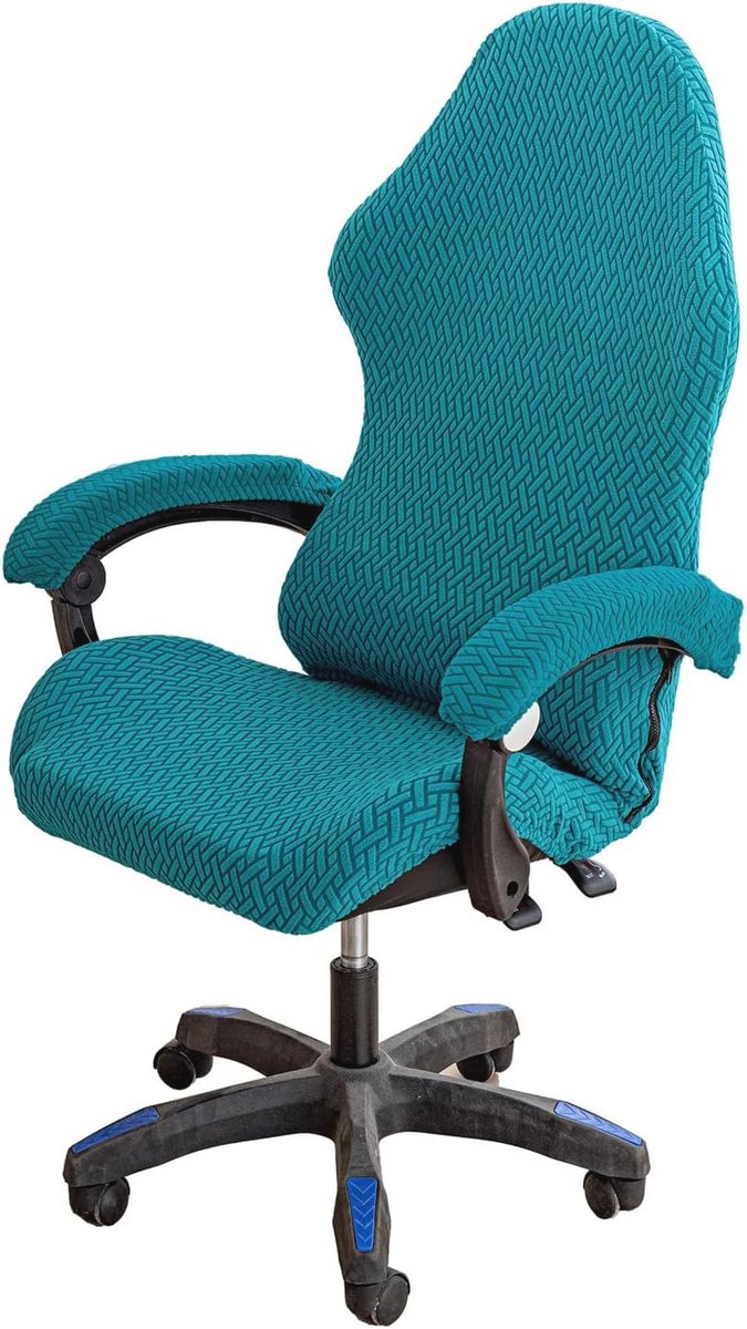 Ergonomische Draaibare Gaming Stoel Cover Set - Wasbare Hoes voor Bureaustoelen met Armsteunen