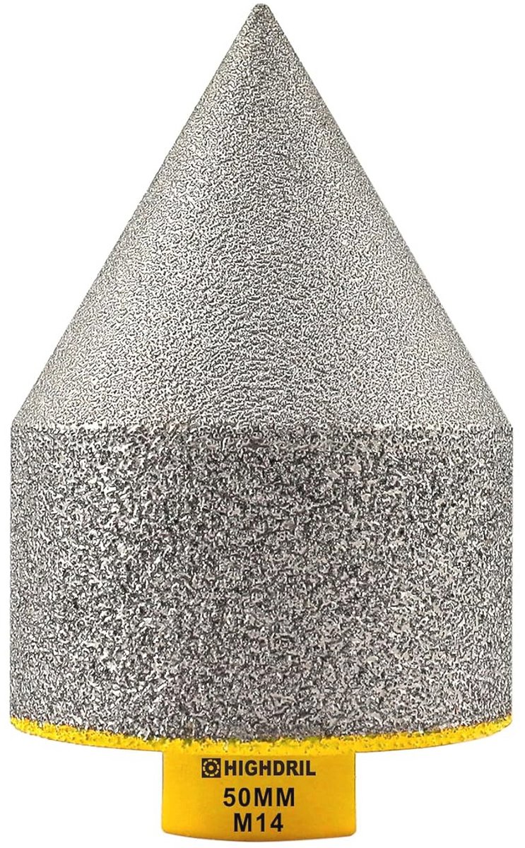 Diamant Afschuining Frezen Bit M14 voor Gaten tot 50mm in Keramiek en Graniet