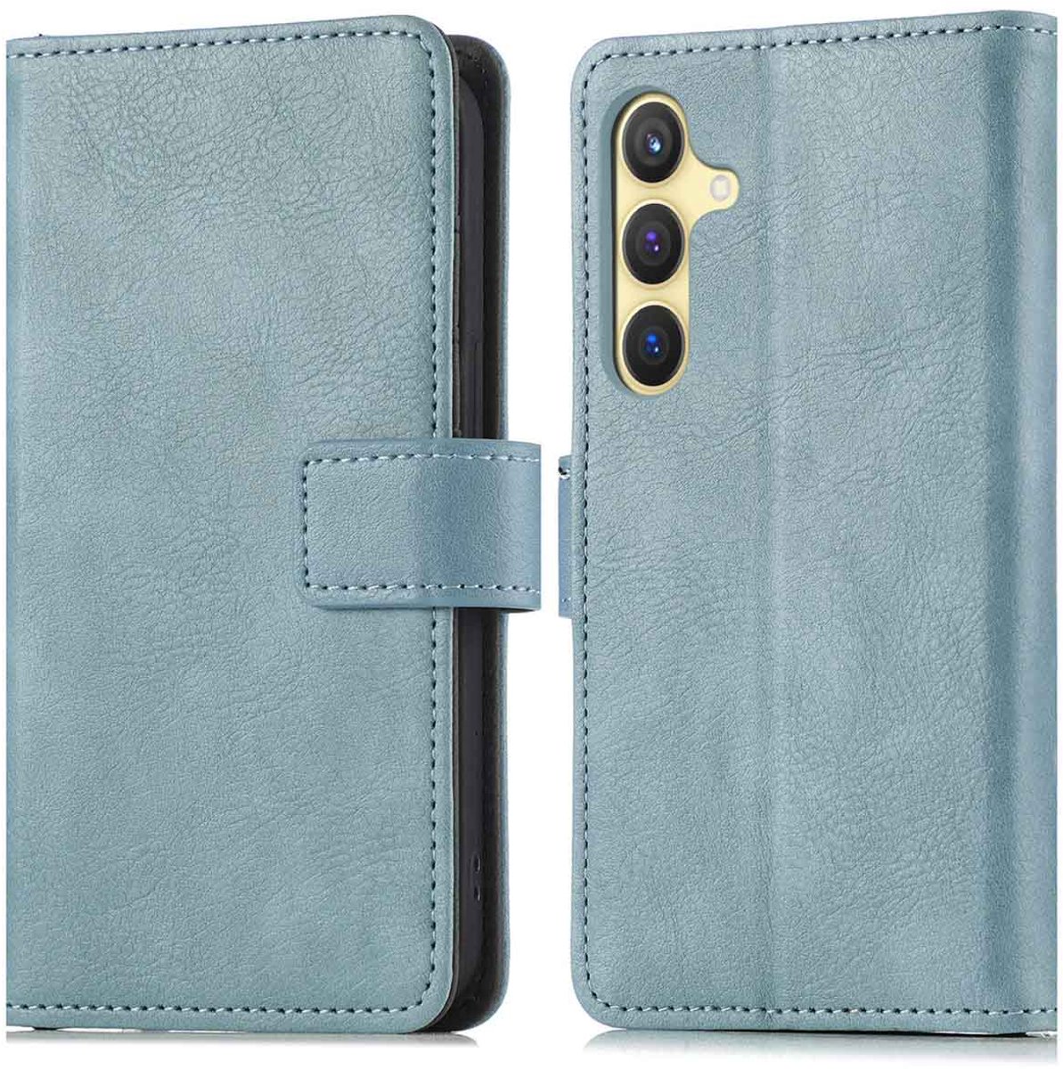 imoshion Hoesje - Geschikt voor Samsung Galaxy S24 Plus - Luxe Bookcase - Lichtblauw
