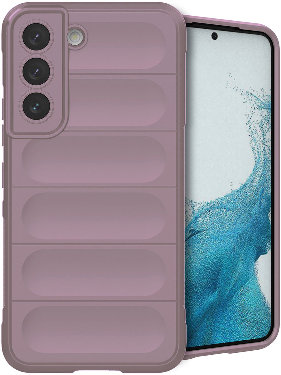 imoshion Hoesje - Geschikt voor Samsung Galaxy S22 - EasyGrip Backcover - Paars