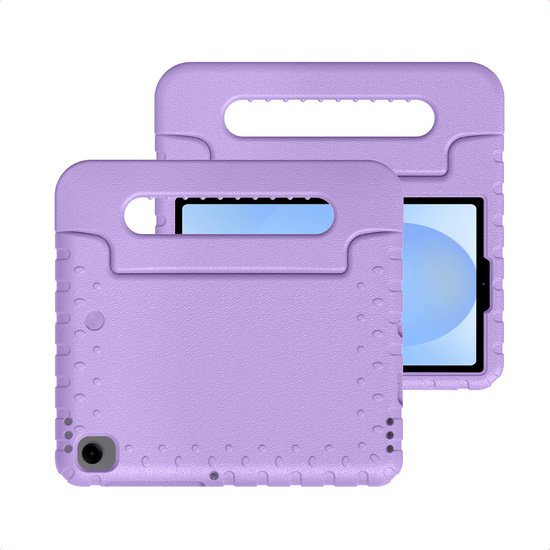 Samsung Galaxy Tab A9 Tablet Cover Enfants - iMoshion Kidsproof Back Cover avec poignée - Violet / Lilas
