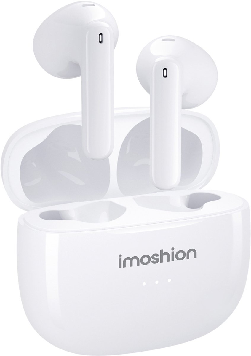 iMoshion Aura Earbuds - Draadloze Oordopjes - Wireless Bluetooth Earphones - Oortjes geschikt voor Apple en Android - Wit
