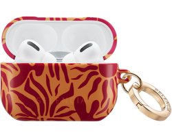 Selencia Case - Hoesje geschikt voor AirPods Pro - Tropical Vibes Apricot
