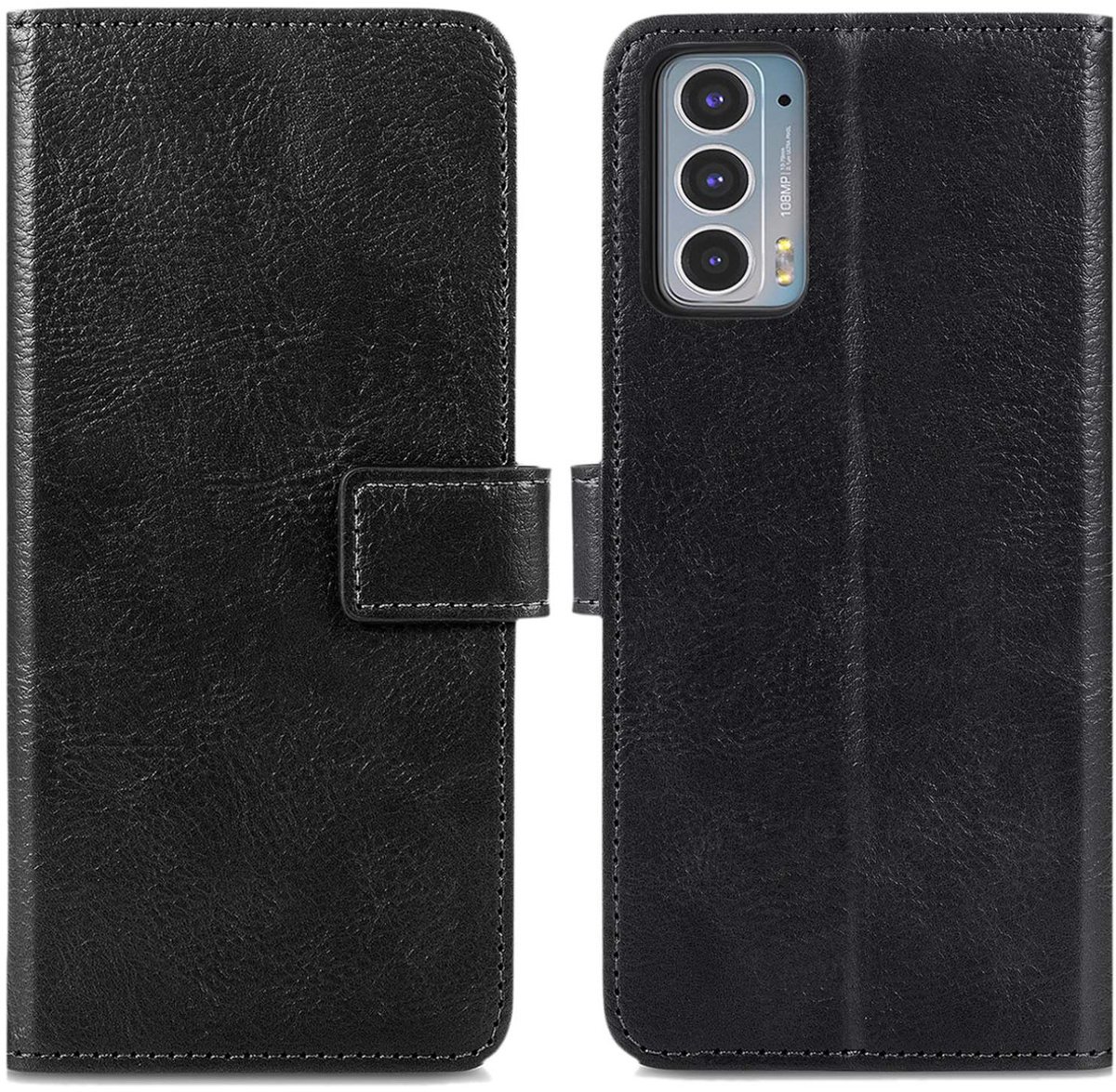 imoshion Hoesje - Geschikt voor Motorola Edge 20 - Luxe Bookcase - Zwart