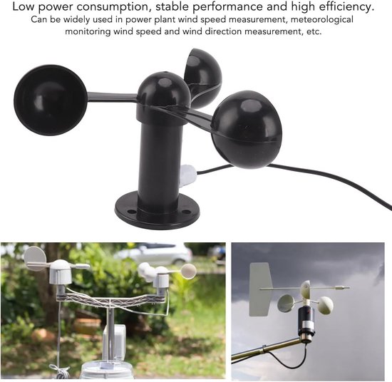 Windgevoelige Anemometersensor voor Nauwkeurige Windsnelheidsmetingen Buitenshuis van Merkloos — afbeelding 3