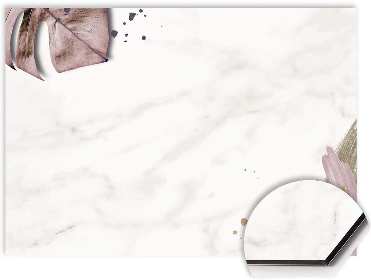 KitchenArt - Soft Blush Spatscherm - 60x40 cm - Spatscherm Achterwand Keuken - Spatwand Keuken