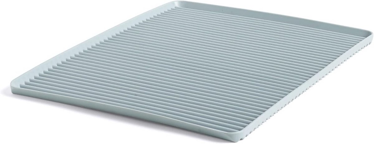 Afdruiprek Melamine Lichtblauw - Geribbeld Design voor Efficiþnt Drogen