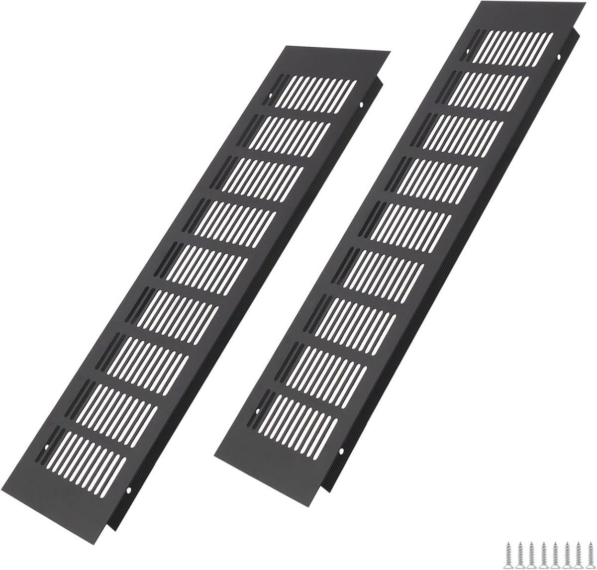 Aluminium Ventilatierooster 400 x 100 mm voor Kasten en Deuren | Efficiënte Ventilatie