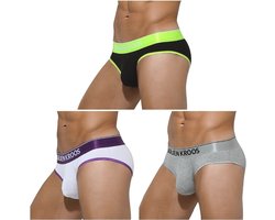 Casey Kevin Jockstrap Heren (3 Pack) Katoen Ondergoed Ademend Atletische Supporter Strings Lage Taille Mannen Sport Jock Strap