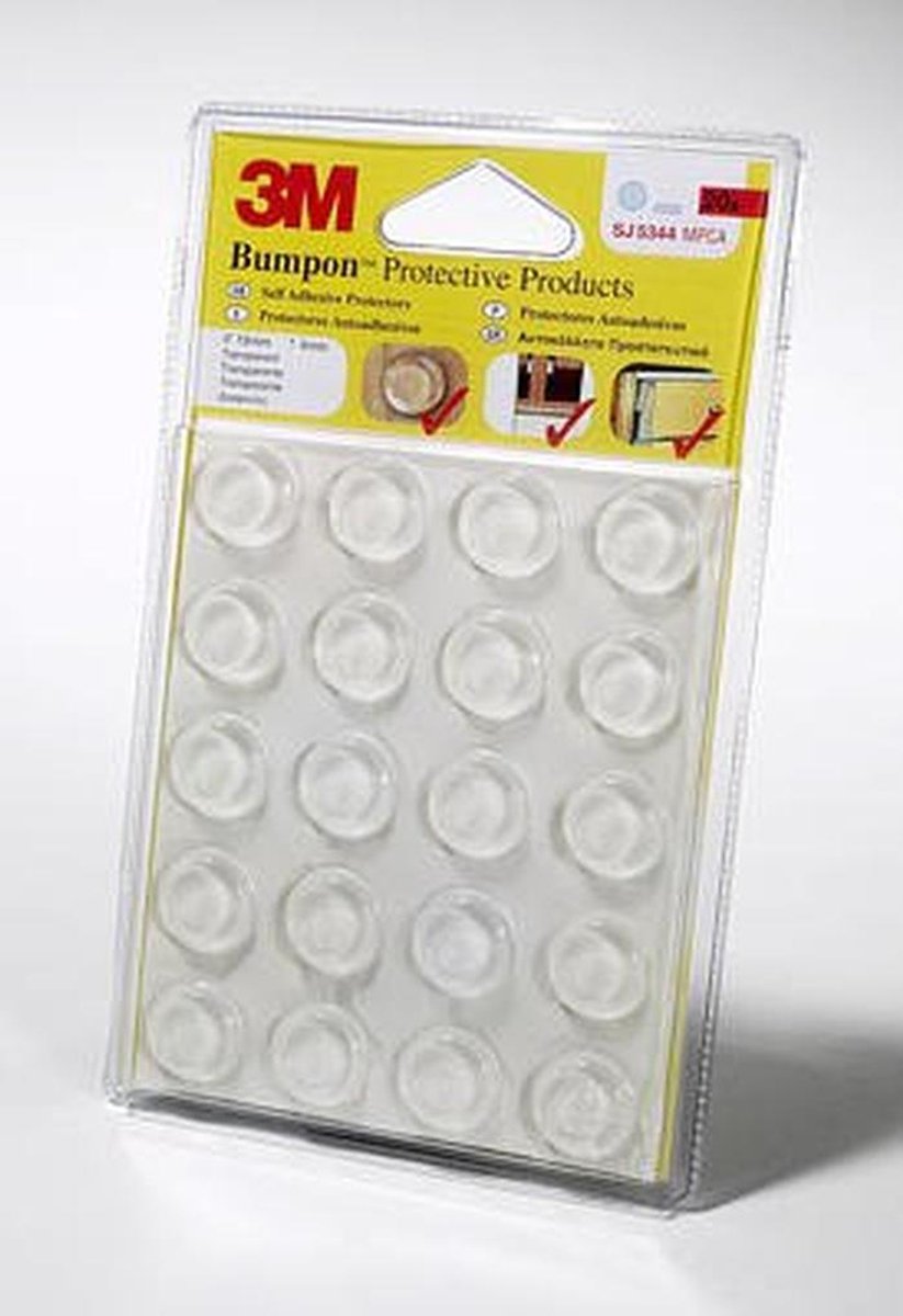 Elastische meubelbuffers cilinder 19mm breed, 4mm hoog, geluids-/antislipstopper - 16 stuks