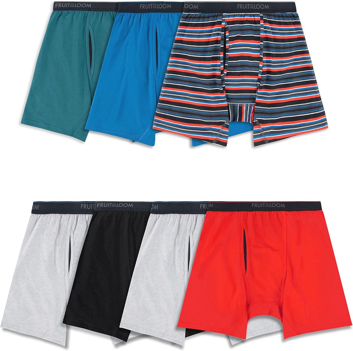 Katoenen Stretch Boxershorts voor heren (7-Pack)