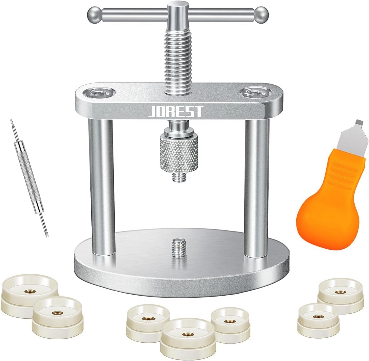Horlogepersset voor horlogereparatie en batterijwissel