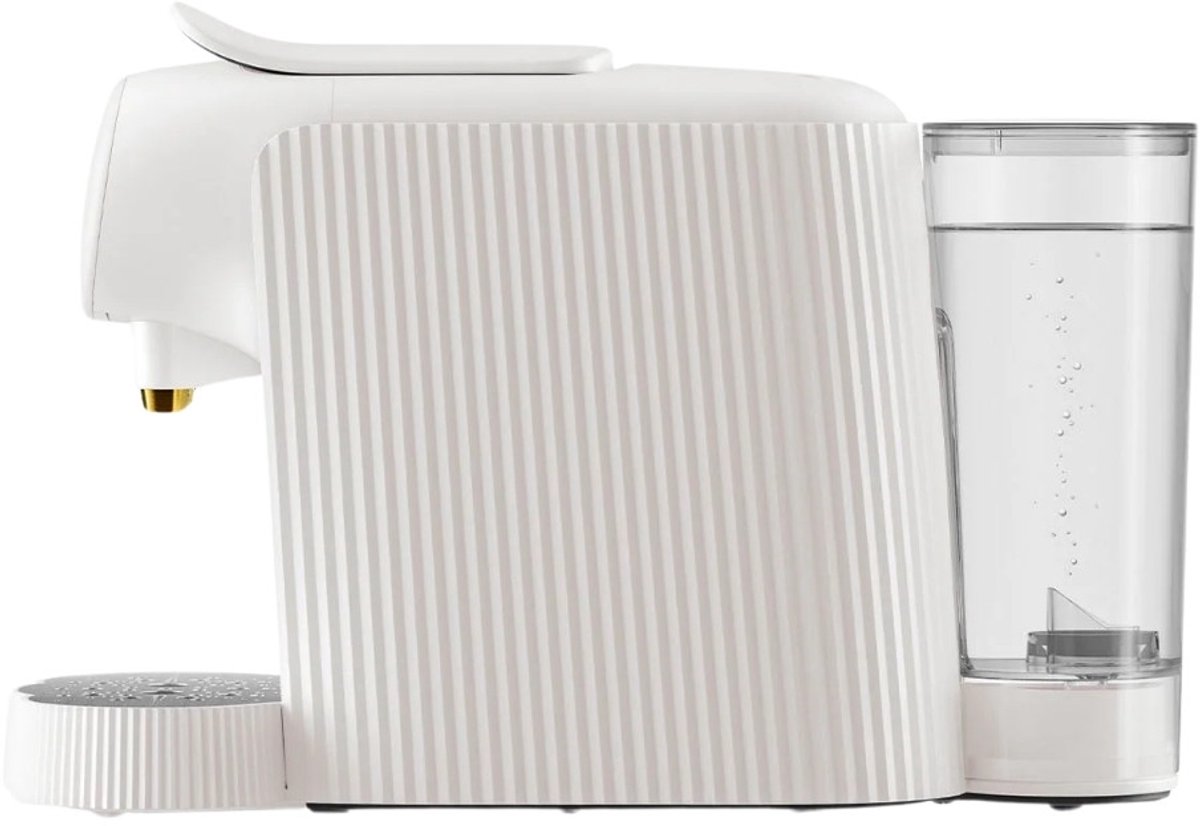 Alessi Plissé MDL14 W Koffiezetapparaat voor filterkoffie, ontwerp met automatische startfunctie, van thermoplastisch hars, eurostekker, 1100 W, 150 cl, wit