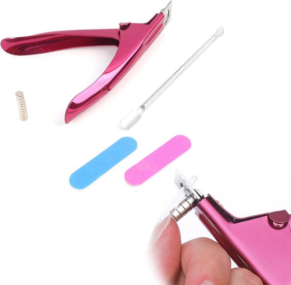Professionele Nagelknipset RVS voor Acryl, Gel en Tips - Complete Manicure Set