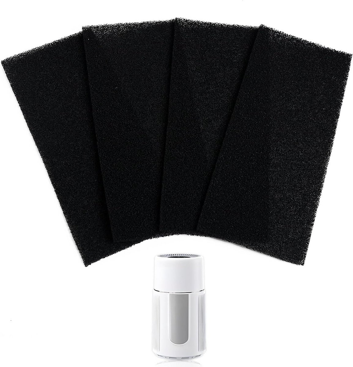 4x Universeel Koolstoffilter Afzuigkap & Airco - Snijdbare Geurfilter Mat