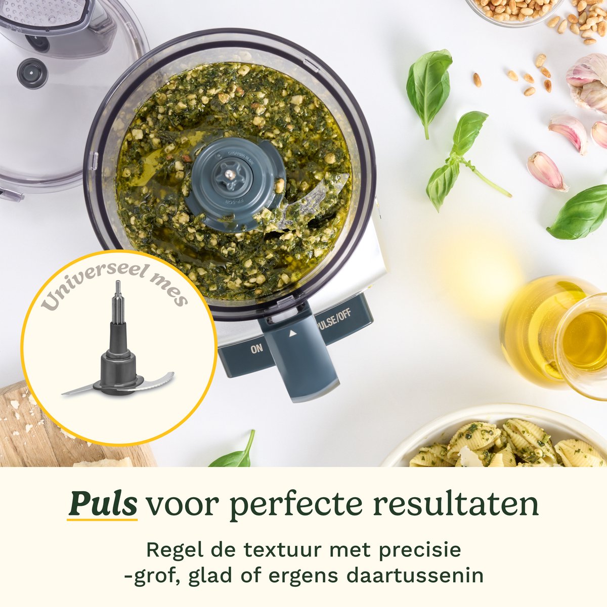 Cuisinart - FlexPrep Foodprocessor - 1,1 L - RVS Mes - Omkeerbare Schaafschijf - Inclusief Klopmes - 300 W - Zilver thumbnail 2