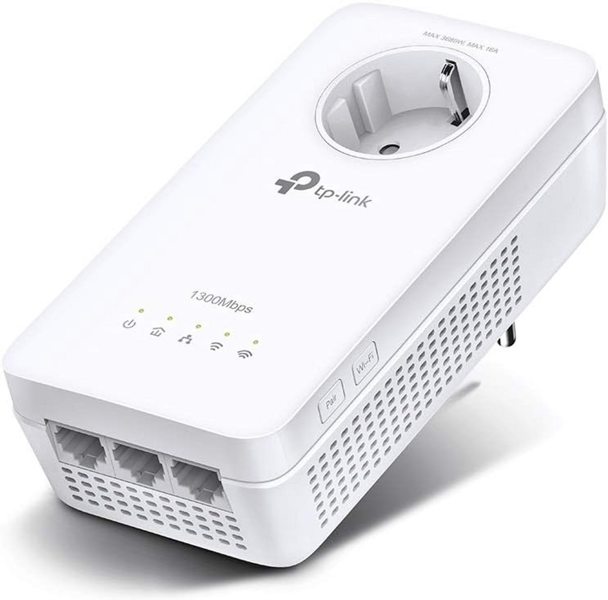 Powerline WiFi Extender AC1300 Set voor Uitbreiding Internetsnelheid en Bereik