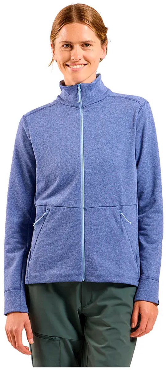 Odlo Grid Fleece Met Volledige Rits Vrouw Blauw