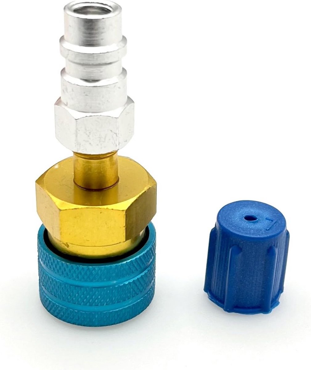 Adapter R1234yf naar R134a voor Auto Airco Onderhoud - Lage Zijde Snelkoppeling