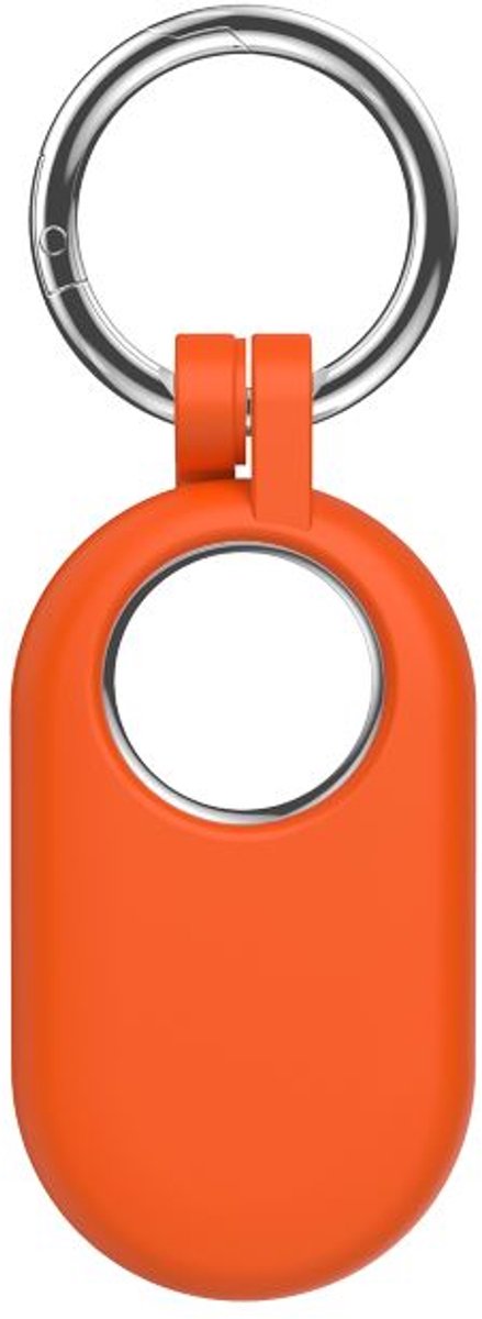 Sleutelhanger geschikt voor Samsung SmartTag 2- Siliconen - Oranje - CHPN