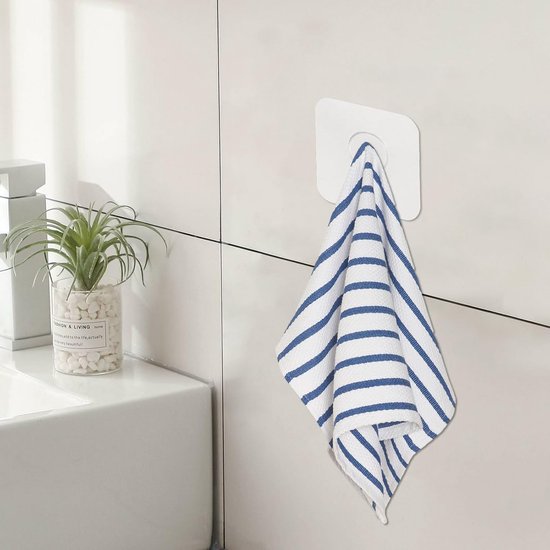 Stickyart Zelfklevend behang, wit-grijs, fluwelen stof, behang, gevlokt behang voor slaapkamer, keuken, woonkamer, 30 cm x 800 cm