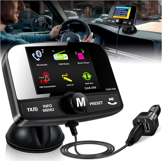 Bluetooth FM Transmitter Voor In De Auto - Handsfree Bellen Carkit Met Aux Sd Kaart Usb Ingangen Bluetooth Handsfree Carkits Adapter Auto Bluetooth Lcd Display T10 Fm Transmitter
