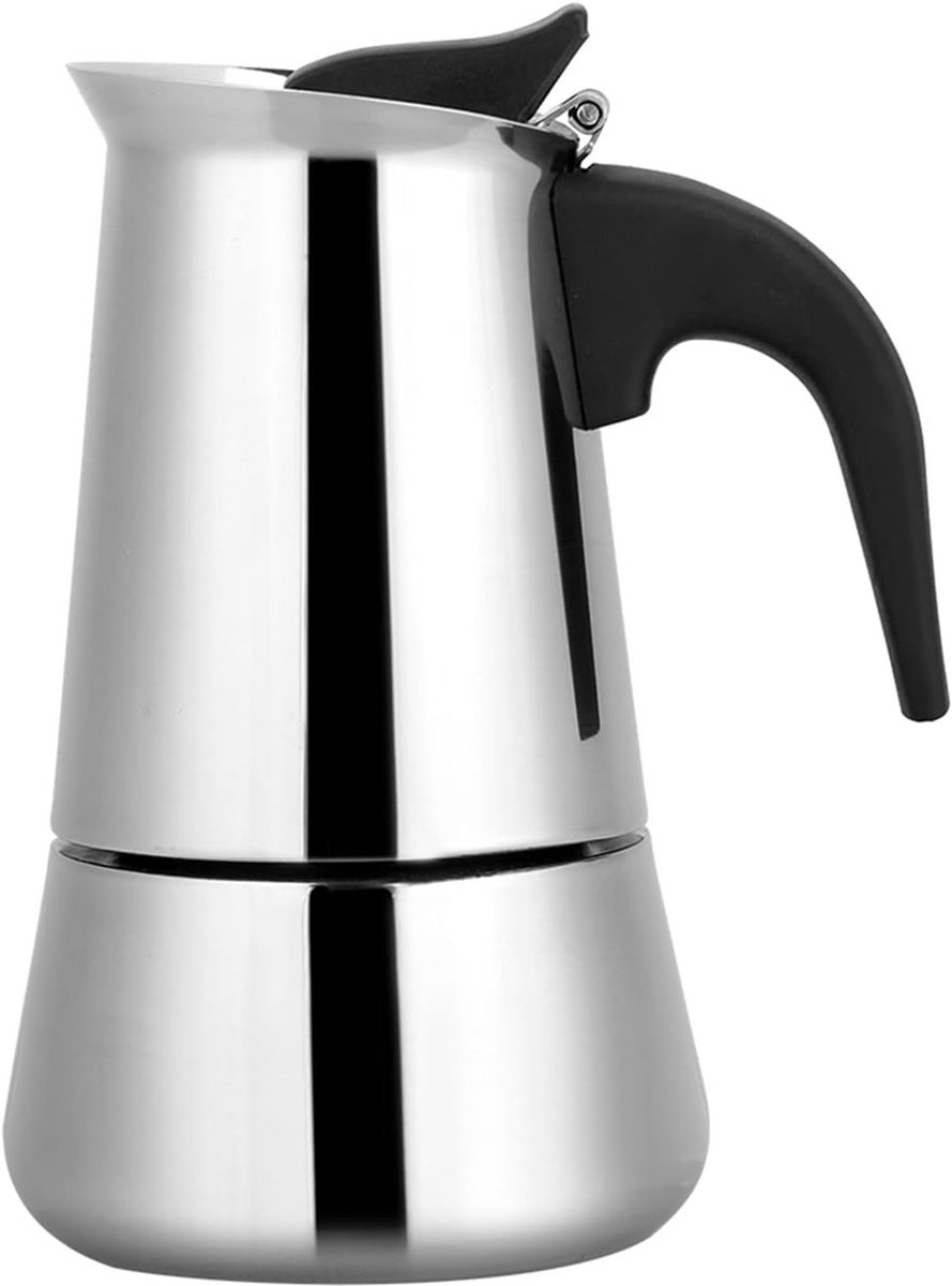 Roestvrijstalen Moka Pot voor Alle Warmtebronnen - Draagbare Koffiezetapparaat