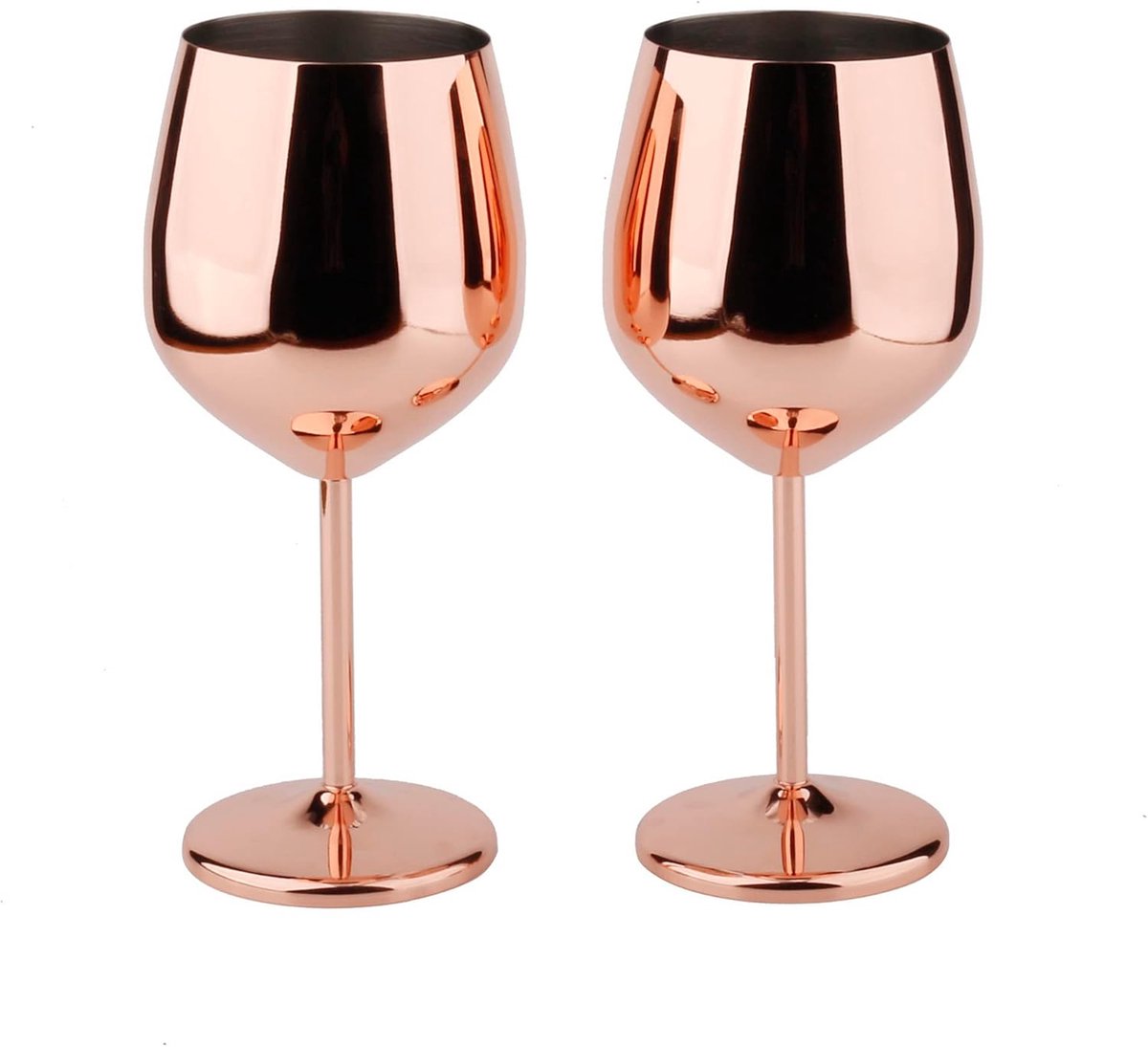 Mmgoqqt 2 Stuks - Champagneglas - Roze Goud - 550ml