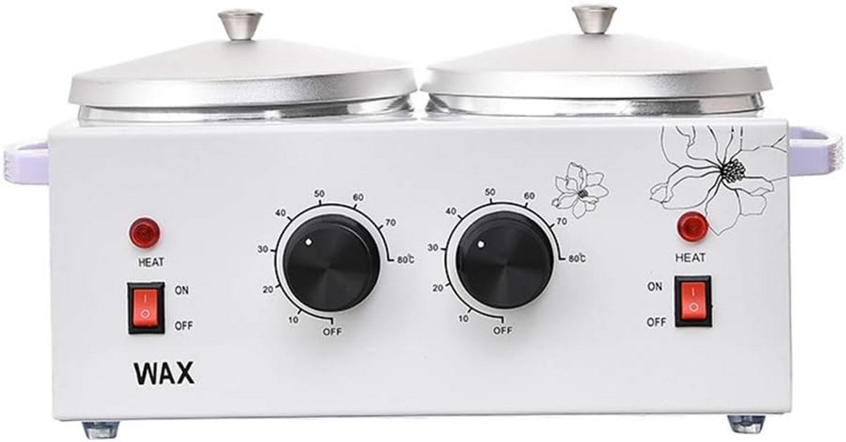Professionele Dubbele Waxverwarmer met NTC Temperatuurregeling voor Huidontharing