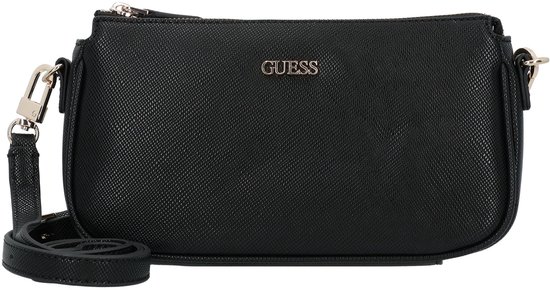 GUESS sac à épaule bandoulière Noelle II Double Pouch Crossbody Bag Black noir