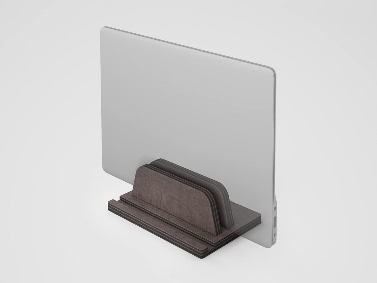 Verticale Laptop Standaard - Ruimtebesparend Houder voor Notebooks