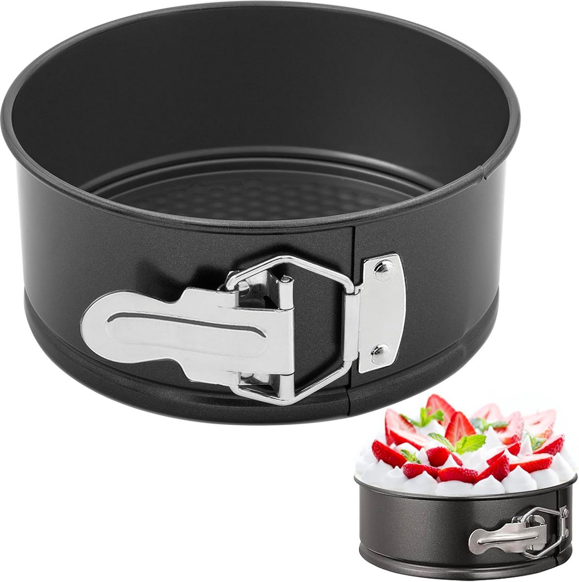 Ronde bakvorm met uitneembare bodem 16 cm - Ideaal voor taart, pizza en pannenkoeken