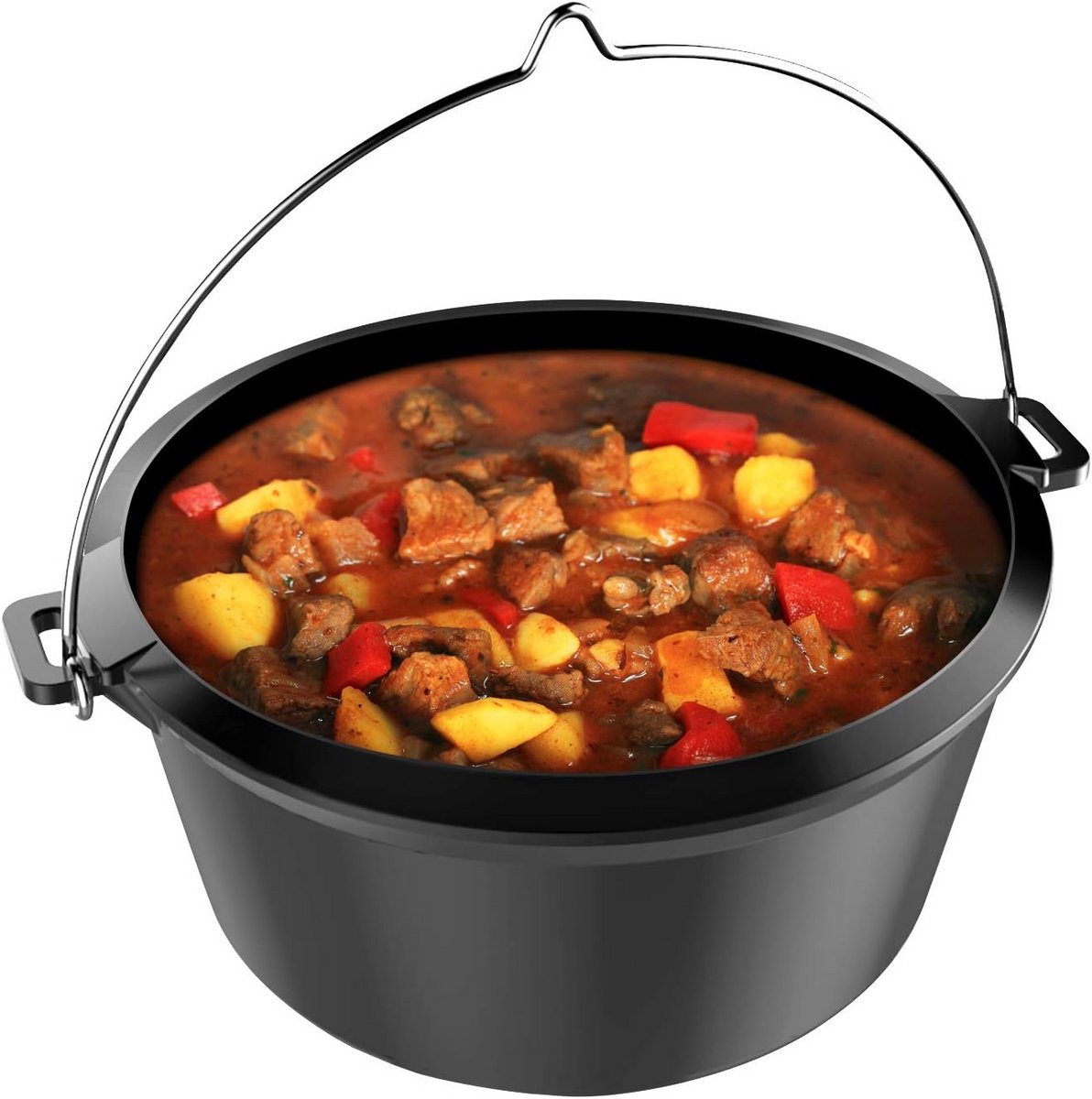 Gietijzeren Dutch Oven voor Kampvuur en Barbecue