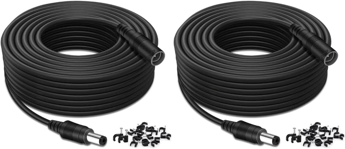 Universal 30ft 10 Meter Power Extension Kabel voor DC 5,5 mm x 2,1 mm 12V