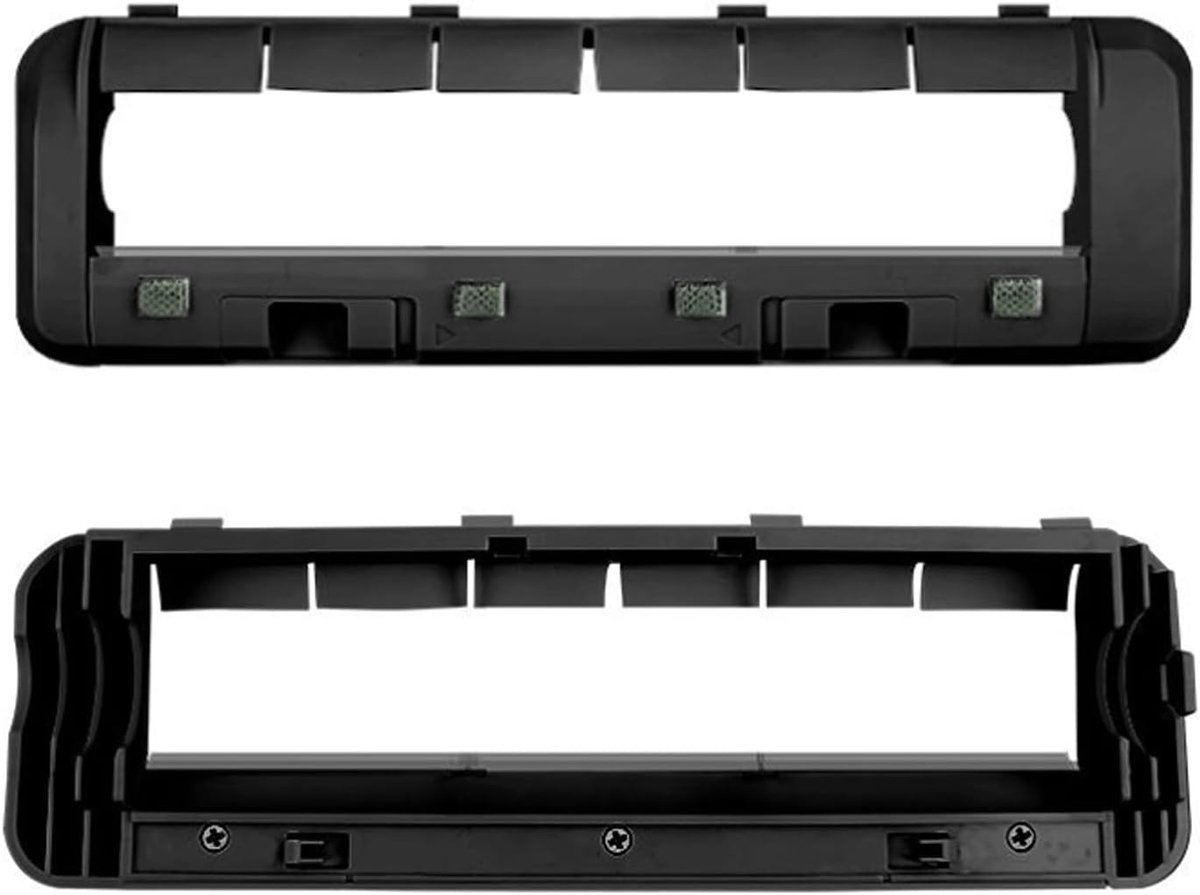 2x Vervangende onderdelen - hoofdborstelafdekking Geschikt voor Mova P50 Pro Ultra - P50 Ultra - P10 Pro Ultra - P10 Ultra - V50 Ultra Complete - E40 Ultra - S20 Ultra - E30 Ultra & Dreame X40 Ultra - L40 Ultra - X30 Ultra - S30 Pro Ultra - zwart